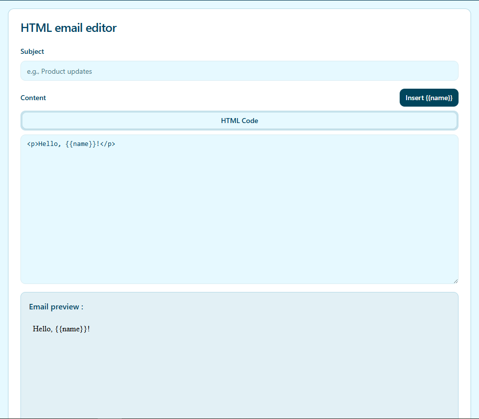 HTML Builder - Create and customize email templates with our visual editor